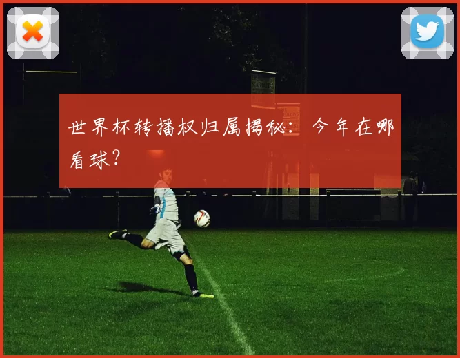 世界杯转播权归属揭秘：今年在哪看球？