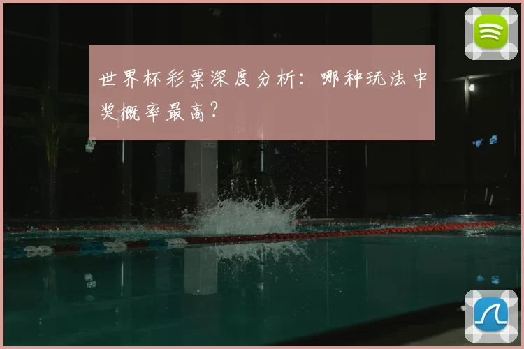 世界杯彩票深度分析：哪种玩法中奖概率最高？