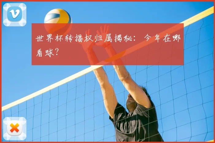 世界杯转播权归属揭秘：今年在哪看球？