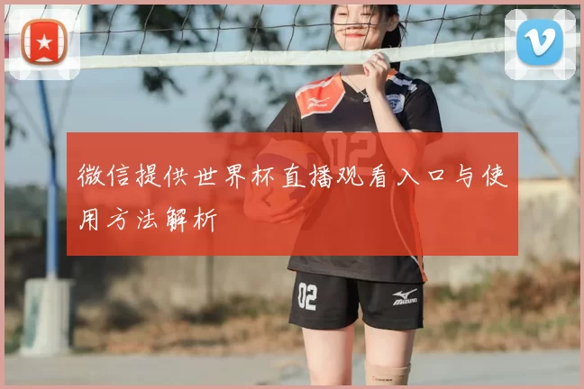 微信提供世界杯直播观看入口与使用方法解析